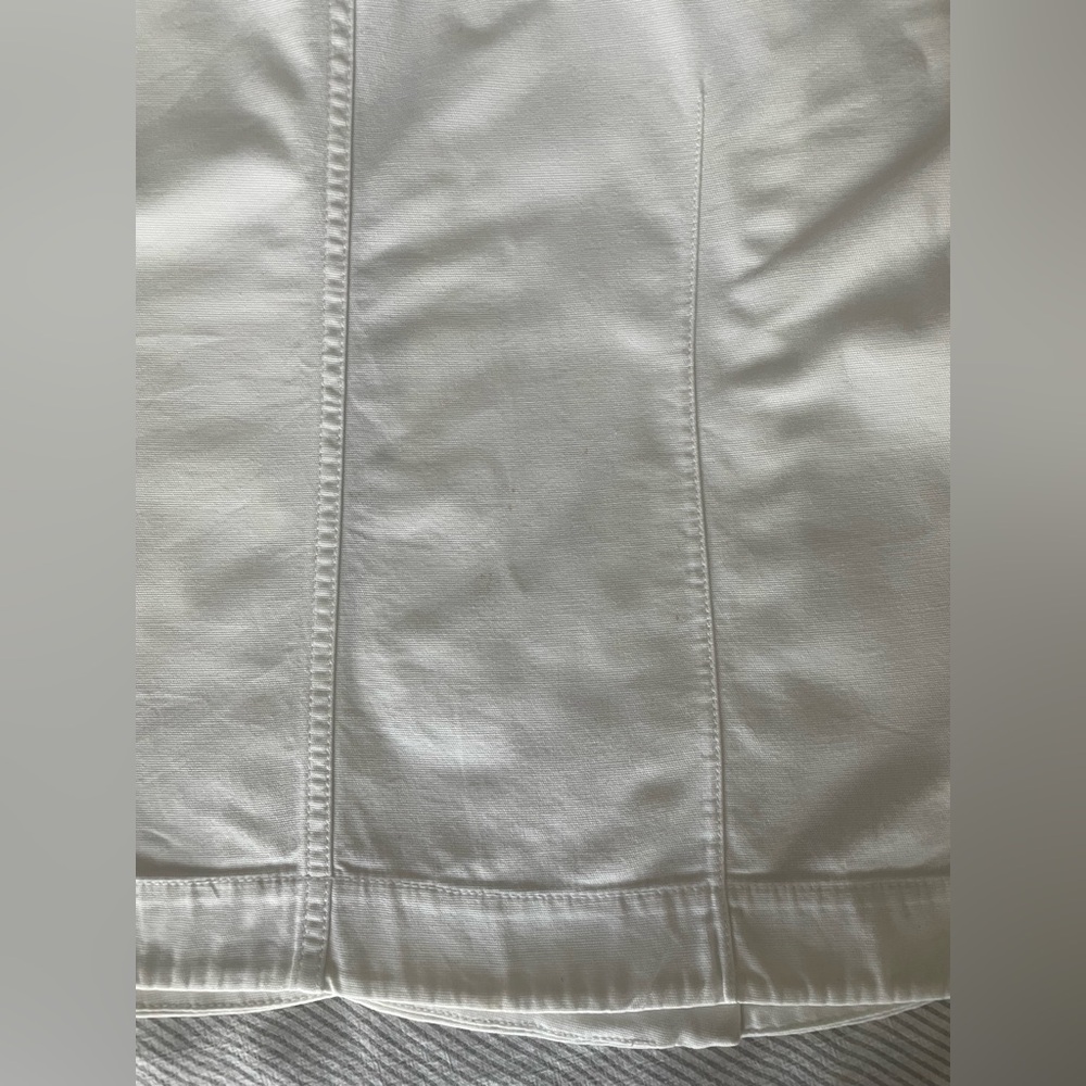 Eileen Fisher White Organic Cotton Canvas Jacket Blazer S EUC - Picture 13 of 16